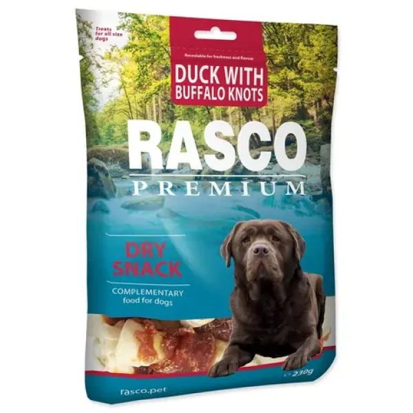 Rasco Premium uzly bůvolí 5cm s kachním masem 230g (1704-17007)
