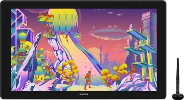 Huion Kamvas 24 Plus GS2402 černá / Grafický tablet / 23.8" displej / 526.85 x 296.35 mm / 5080 LPI / 8192 úrovní tlaku (GS2402)