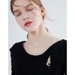 Exkluzivní brož s opály a zirkony Ellie, Zlatá