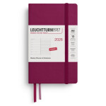 Weekly Planner & Notebook 2026 Pocket (A6) Port Red