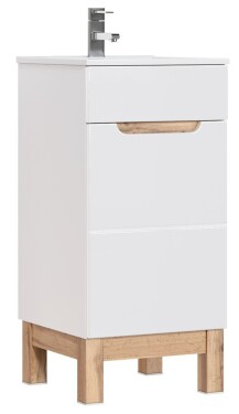 COMAD - Skříňka pod umyvadlo 40cm 1 dvířka BALI bílá 5907611647486