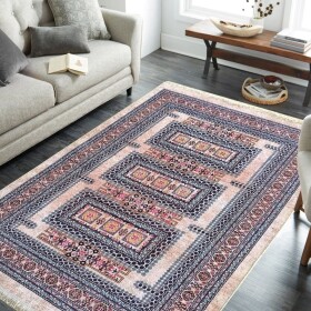 DumDekorace Vintage orientální koberec s protiskluzovou úpravou Šířka: 120 cm | Délka: 180 cm