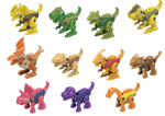 Mamido Barevná sada 12 šroubovacích dinosauřích vajec