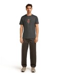 Pánské merino triko s krátkým rukávem ICEBREAKER Mens 150 Tech Lite SS Tee Bear Catch, Obsidian velikost: L