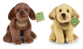 RAPPA Plyšový pes Labrador sedící 20 cm