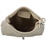 Stylová dámská kožená crossbody Dopina, béžová