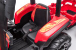 Mamido Dětský elektrický traktor s přívěsem BLT červený