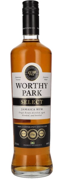 Worthy Park Select 40% 0,7 l (holá láhev)