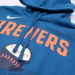Nike Pánská mikina Milwaukee Brewers MLB City Connect Club Hoodie Velikost: 2XL