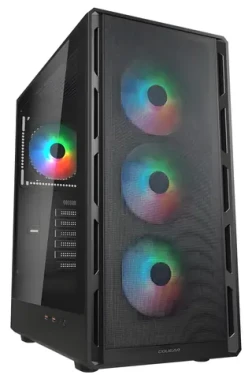 COUGAR Airface Pure RGB černá / PC skříň / ATX / micro-ATX / mini-ITX / ARGB / bez zdroje (CGR-2GA5B-RGB)