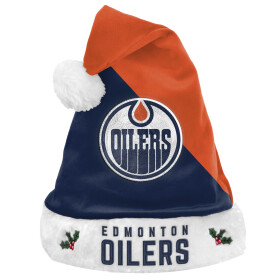 Pánská Zimní Čepice Edmonton Oilers FOCO Colorblock Santa Hat