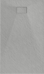 MEXEN - Hugo brodzik prostokątny SMC 160 x 80, szary 42618016