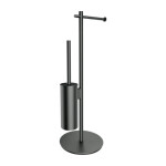 OMNIRES - MODERN PROJECT volně stojící držák na toaletní papír a kartáč, grafit MP60810GR