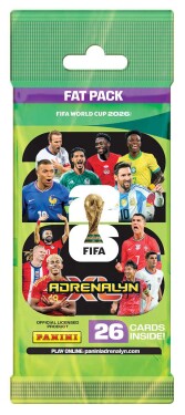 Panini Fotbalové karty FIFA World Cup 2026 ADRENALYN FATPACK balíček