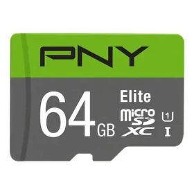 PNY Elite microSDXC 64GB / Paměťová karta / Class 10 / UHS-I / U1 (P-SDUX64U185GW-GE)