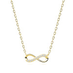 LUNICA Stříbrný náhrdelník zlaté NEKONEČNO 0070 Ag 925; ≤2 g.