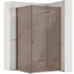 REA/S - Sprchová kabina Hugo 90x90 Copper Brush KPL-K6969
