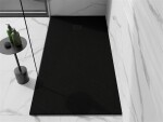MEXEN/S - Stone+ obdélníková sprchová vanička 180 x 90, černá, mřížka černá 44709018-B