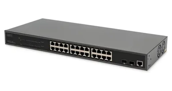 Digitus DN-95359 / Switch / Managed L2 / 24x Gigabit PoE+ / 2x SFP / 330W (DN-95359)