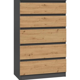 Komoda 5S M5 Malwa antracit/artisan