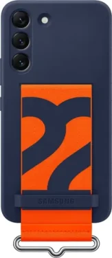 Samsung Silicone Cover with strap Galaxy S22 modré EF-GS901TNEGWW