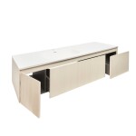 Koupelnová skříňka s umyvadlem Naturel Austen 165x35x52 cm beige mat Naturel Austen165BG AUSTEN165BG