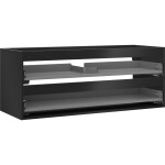 MEXEN - Box-A skříňka pro umyvadlo 120, 2 zásuvky, černá mat 91AX0-1200-470-2-71