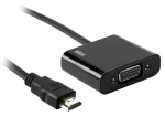 Ekon Adaptér VGA (F) - HDMI (M) černá / Redukce / 0,1 m