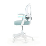 Dětská židle, výškově nastavitelná, modrá síťovina, KA-W8008 BLUE