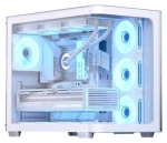 Aerocool P500C-G-WT-V1 bílá / Skříň / Midi Tower / ATX / tvrzené sklo / ARGB (ACCM-PN01043.21)