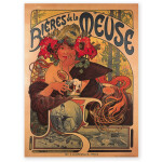 Plakát Alfons Mucha Bieres, 24 32 cm