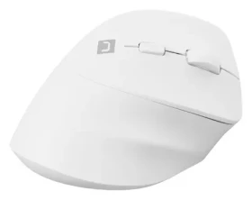 Natec Crake 2 bílá / Bezdrátová optická myš / Vertikální / 2 400 DPI / USB + Bluetooth / 6 tlačítek (NMY-2257)