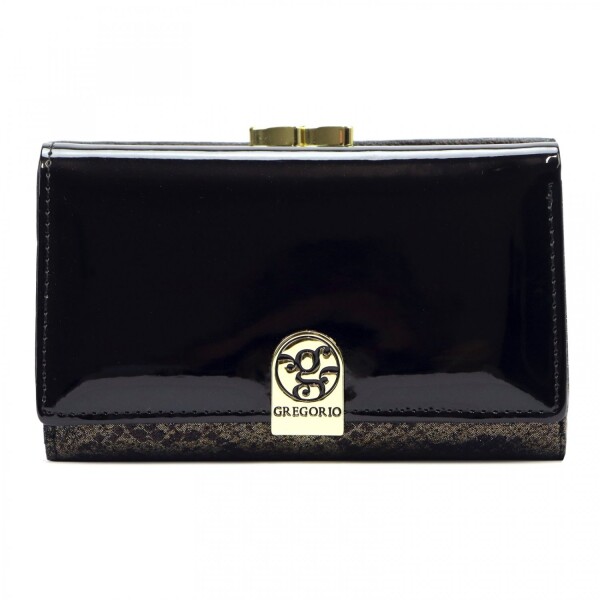 Trendy dámská kožená peněženka Gregorio Ally, černá