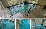 Keramická bazénová dlažba MISTERY Blue Stone 48,8x97,9x1 cm hladká/protiskluz, cena za 1m2 Povrch: