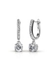 Royal Fashion stříbrné pozlacené náušnice Swarovski DES0150-WG