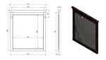 SAPHO - CROSS zrcadlo v dřevěném rámu 70x80cm, buk CR312
