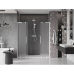 MEXEN/S - Velar L Duo posuvné sprchové dveře 170, dekor, bílá 871-170-003-32-20