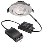 Deko Light 565389 Dione IP LED vestavné svítidlo, třída E (A - G), LED, pevně vestavěné LED, 8.5 W, stříbrná