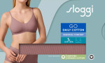 Dámská podprsenka GO Daily Cotton Soft bra - BROWN - hnědá 1141 - SLOGGI BROWN L