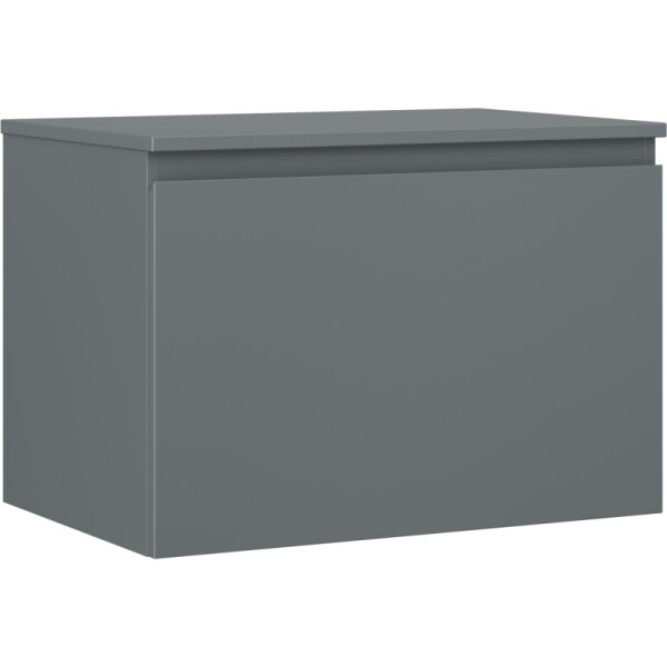 MEXEN/S - Orio koupelnová skříňka pod umyvadlo 70 cm s deskou, 1 šuplík, grafit mat 91A10-07047-1-BFC66