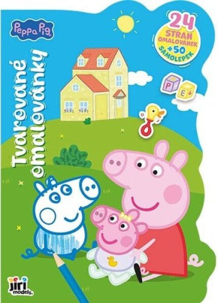 Tvarované omalovánky Prasátko Peppa