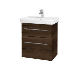 Dřevojas - Umyvadlová skříňka GO SZZ2 55 - D21 Tobacco / Úchytka T02 / D21 Tobacco 278854B