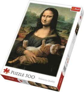 Trefl Puzzle Mona Lisa s kočkou / 500 dílků - Trefl