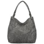 Trendy dámská koženková kabelka na rameno Sheryl, šedá