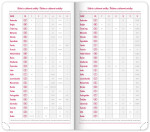 Týdenní diář 2026 NOTIQUE kapesní - Tomy modro-červený, 9 x 15,5 cm