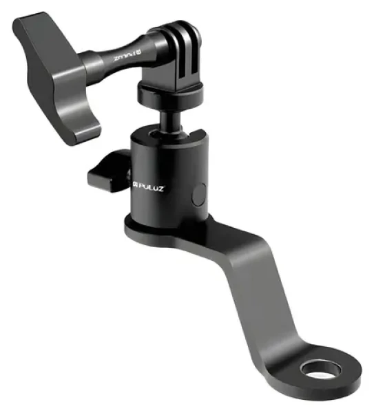 Puluz PU1056B černá / Držák na zrcátko motocyklu / pro sportovní kamery GoPro, DJI, Insta360 / nosnost 2 kg (PU1056B)