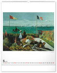 Nástěnný kalendář 2026 NOTIQUE - Claude Monet, 48 x 56 cm