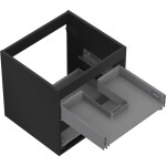 MEXEN - Box-A skříňka pro umyvadlo 50, 2 zásuvky, černá mat 91AX0-0500-470-2-71