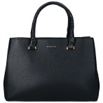 Trendy dámská koženková kabelka do ruky Sonia, černá