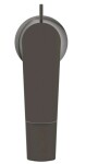 IDEAL STANDARD - La Dolce Vita Umyvadlová baterie s výpustí, Magnetic Grey BD655A5